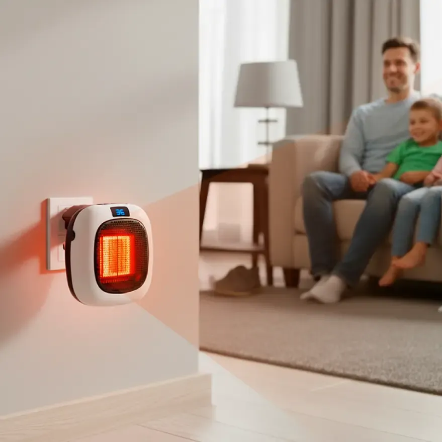 WarmPro portable heater in a home setting